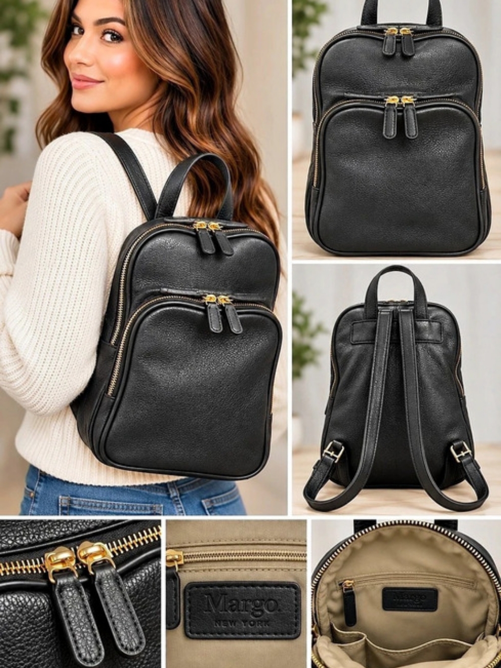 Margo Black Backpack